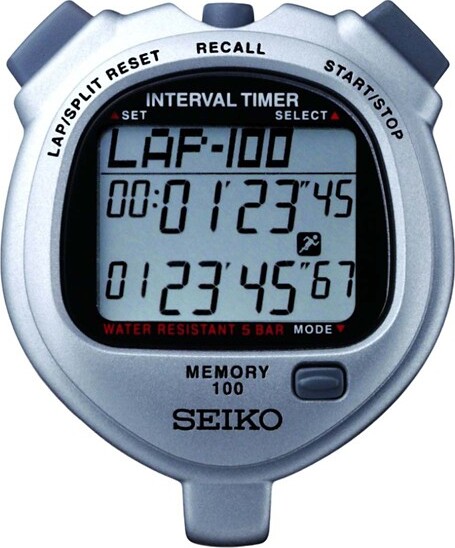 SEIKO S057 - 100 Lap Memory Dual Timers Stopwatch