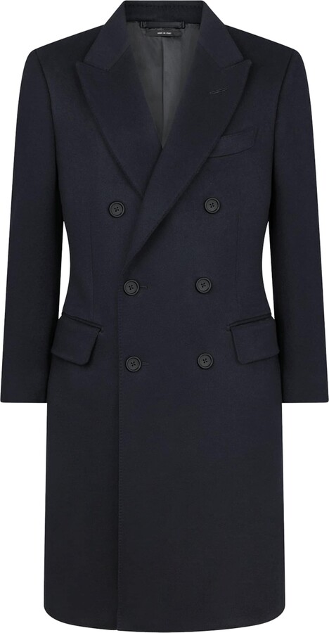 Tom Ford Wool-Cashmere Double-Breasted Coat