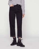 Thumbnail for your product : Vince Camuto Studded High-rise Crop Jeans
