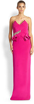 Thumbnail for your product : Notte by Marchesa 3135 Notte by Marchesa Strapless Silk Column Gown