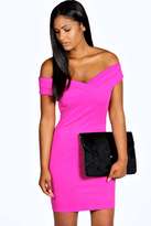 Thumbnail for your product : boohoo Bryony Off The Shoulder Bodycon Dress