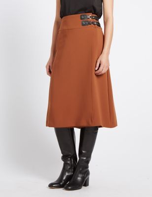 Marks and Spencer Pleated Kilt A-Line Midi Skirt