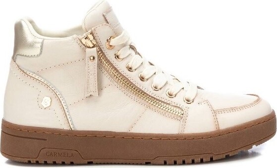 CarmelaCollectionWomen'sLeatherHighTopSneakers161076-Ivory7