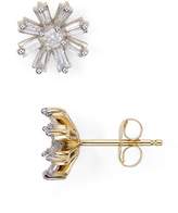 Thumbnail for your product : Adina Reyter Diamond Baguette Flower Stud Earrings