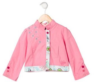 Kenzo Kids Girls' Embroidered Printed Jacket