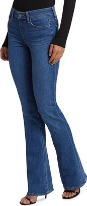 Paige Laurel Canyon Low-Rise Stretch Flare Jeans