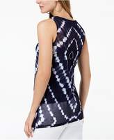 Thumbnail for your product : INC International Concepts Printed Lace-Up Tank Top, Created for Macy's