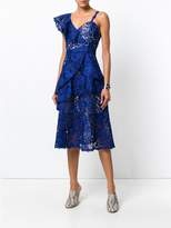 Thumbnail for your product : Alice + Olivia asymmetric lace dress