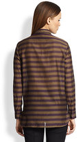 Thumbnail for your product : Burberry Striped Cotton/Silk Shirt