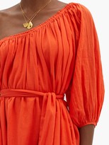 Thumbnail for your product : Loup Charmant Azores One-shoulder Organic-cotton Dress - Red