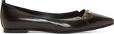 Thumbnail for your product : McQ Black Leather Razor Cat Flats