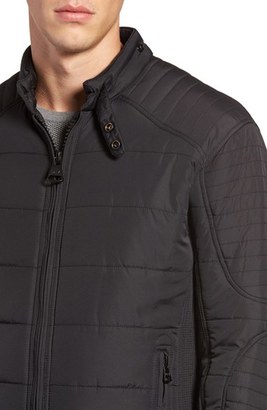 Andrew Marc Men's York Water Resistant Quilted Moto Jacket