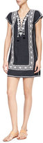 Thumbnail for your product : Calypso St. Barth Indra Embroidered Short-Sleeve Dress