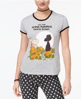 Thumbnail for your product : Mighty Fine Juniors' Charlie Brown Ringer Graphic T-Shirt