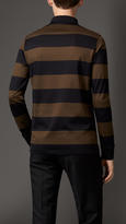 Thumbnail for your product : Burberry Long Sleeve Block Stripe Polo Shirt