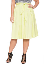 Thumbnail for your product : ELOQUII Plus Size Tie Waist Skirt