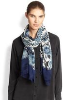 Thumbnail for your product : Tory Burch Birds of Paradise Wool Scarf