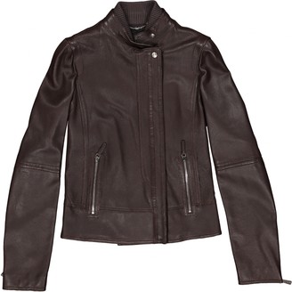 Gucci Brown Leather Leather jackets
