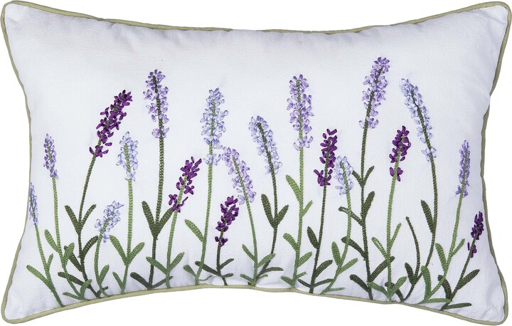 C&F Home Lavender Flower Fields Cotton Blend Mini Spring Accent Pillow 14\