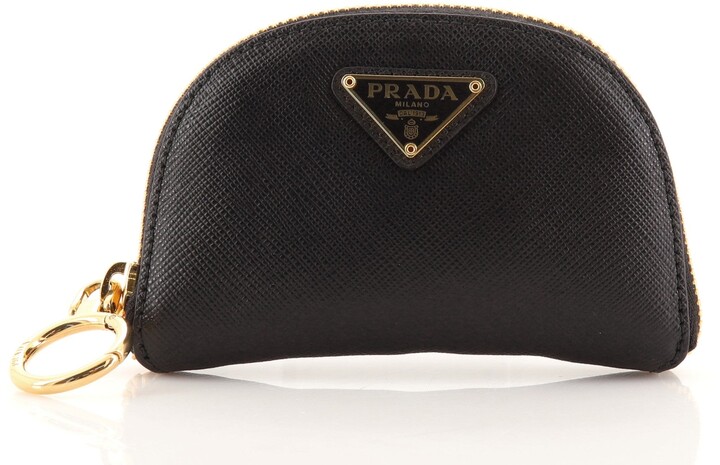 Prada Wallets Black Leather Zip | Shop the world's largest collection 
