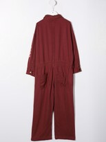 Thumbnail for your product : Bobo Choses Logo-Print Collared Jumpsuit