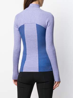 Thierry Mugler Ribbed Knit Turtleneck Sweater