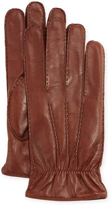 Portolano 3-Point Napa Leather Gloves w/Cashmere Lining