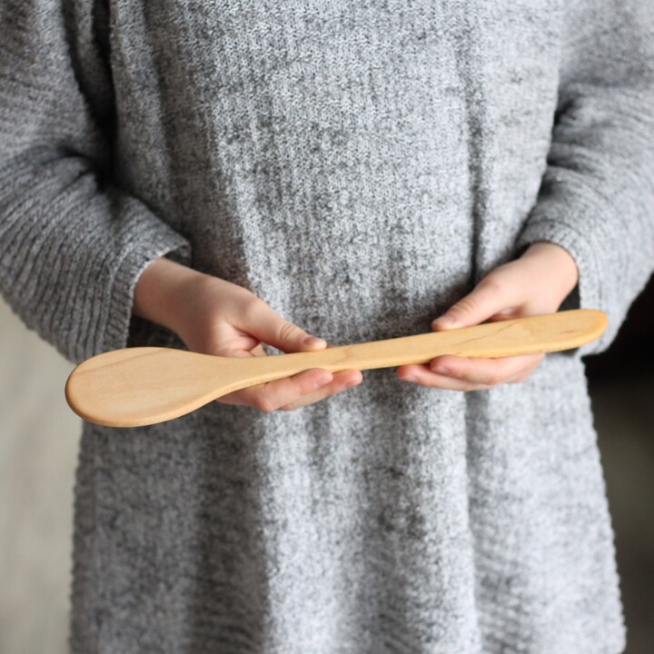 Handmade Wooden Kitchen Utensils | Thin Oval Paddle
