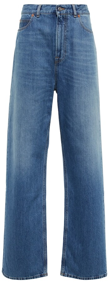 High-rise wide-leg jeans