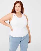 Thumbnail for your product : Cotton On Curve - Women's Grey Singlets - Curve Rhianna Scoop Neck Tank - Size 20 at The Iconic
