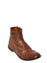 Thumbnail for your product : Officine Creative Washed Vintage Leather Ankle Boots