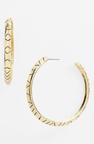 Thumbnail for your product : House Of Harlow Engraved Hoop Earrings