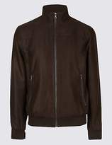 Thumbnail for your product : M&S Collection Faux Suede Bomber Jacket