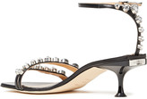 Thumbnail for your product : Sergio Rossi Sr Milano 50 Crystal-embellished Leather Sandals