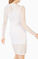 Thumbnail for your product : BCBGMAXAZRIA Jorden Mesh-Paneled Dress