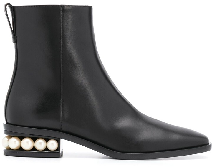 pearl black boots