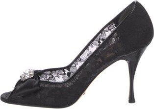 Dolce & Gabbana Lace Lace Pattern Pumps