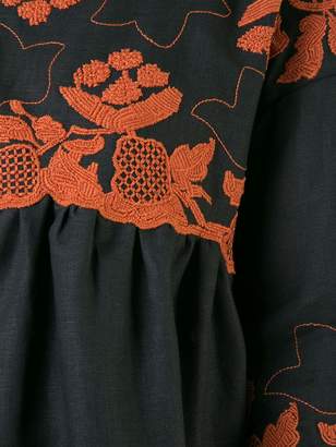 Chloé folk embroidered blouse