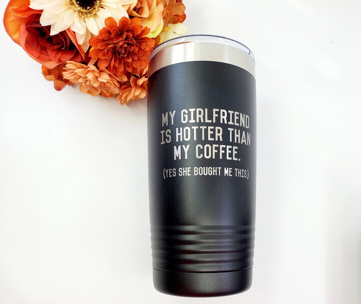 Etsy Funny "Hotter Than Coffee' Travel Mug, Valentines Gift