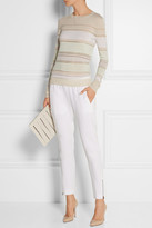 Thumbnail for your product : Jason Wu Striped merino wool-blend sweater