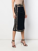 Thumbnail for your product : Victoria Beckham contrast trim skirt