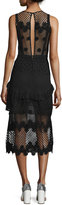 Thumbnail for your product : Alexis Zuzanna Sleeveless Embroidered Midi Dress, Black