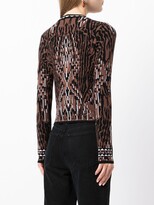 Thumbnail for your product : Hayley Menzies Aztec Tiger-Jacquard fitted jumper