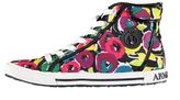Thumbnail for your product : Armani Jeans Abstract Floral Hi Top Trainers
