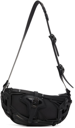 Innerraum Black Panelled Bum Bag
