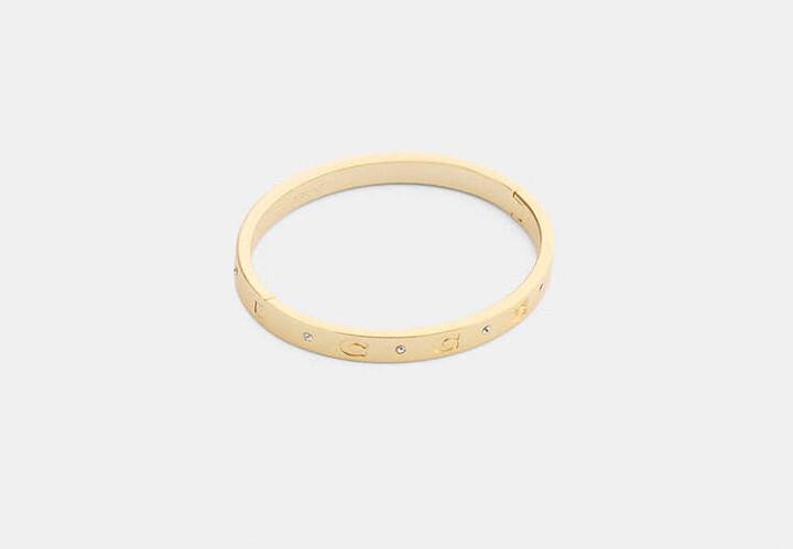 Coach Repeated C Hinged Bangle