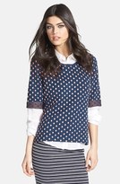 Thumbnail for your product : Ace Delivery Textured Polka Dot Sweatshirt