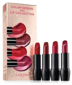 Lancôme Color Design Red Lip Collection 4-Piece Set