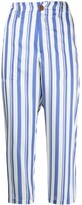 Thumbnail for your product : Jejia Cropped Striped Trousers