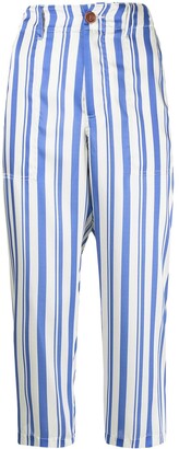 Jejia Cropped Striped Trousers